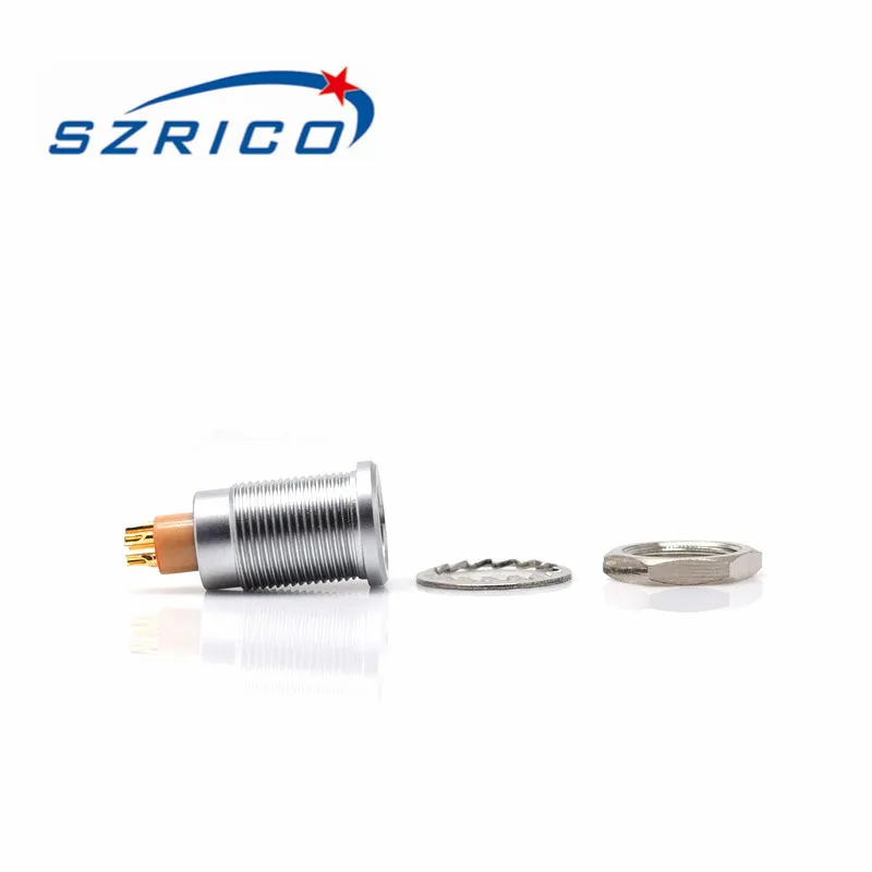 

M9 EGG B Series 0B 2 3 4 5 6 7 9 Pin Metal Circular Socket Self Locking Push Pull Connector ForIO port expanders