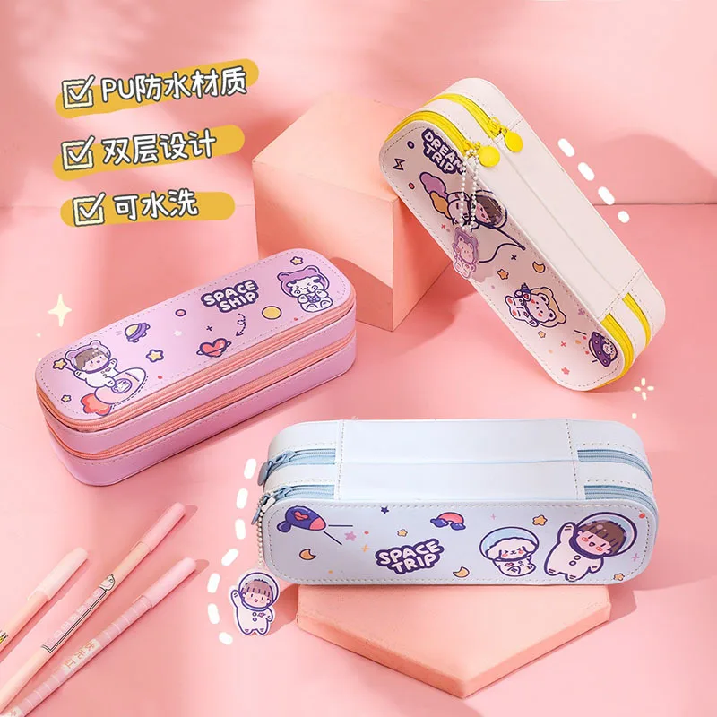 Kawaii пеналы мультяшная сумка для ручек коробка подарок ребенка косметический