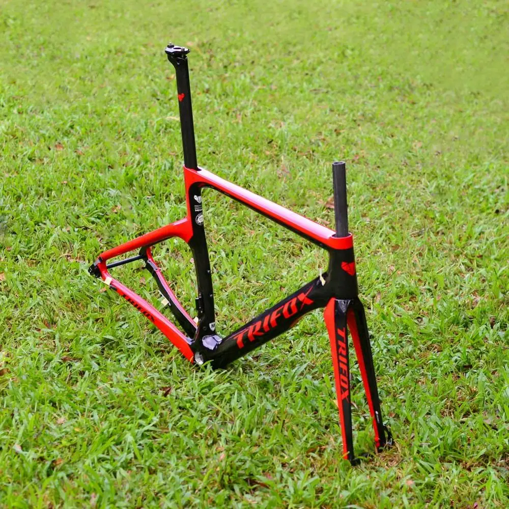 TRIFOX флэш-тормоза дисковые Di2 3K ведро вал углеродное волокно дорожный велосипед BB68 рамка Супер Блестящая X10