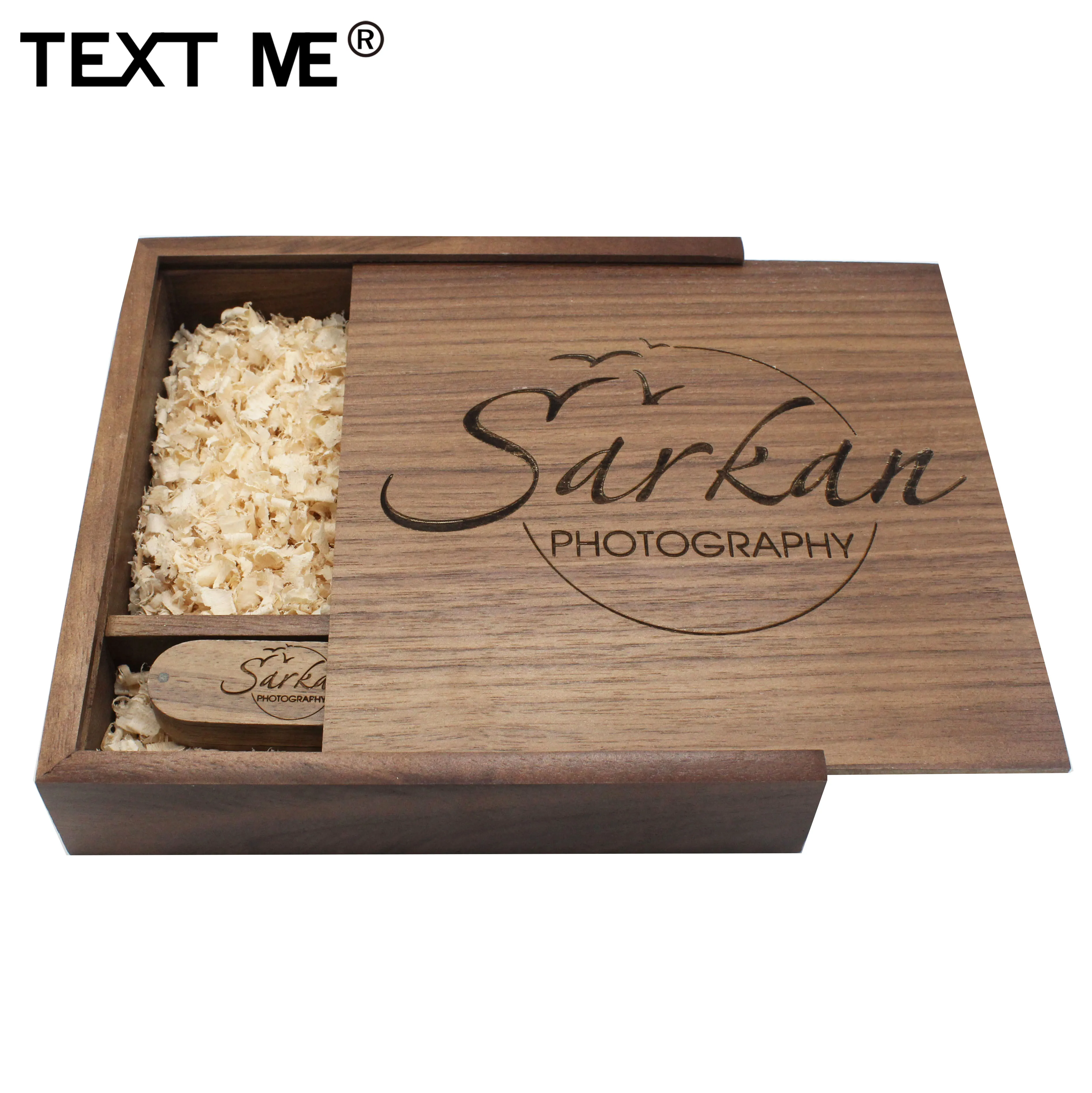 TEXT ME personalise (заказ 5 шт бесплатный логотип) USB + box Логотип на заказ флеш-накопитель 4