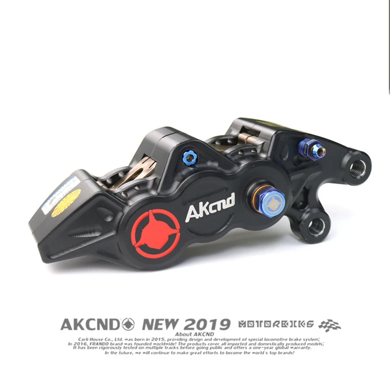 AKCND мотоцикл 6 ПОРШНЕВЫЕ тормозные суппорты алюминиевый сплав CNC гидравлический дисковый тормоз 40 мм Центр для yamaha xamx 300 Honda kawasaki