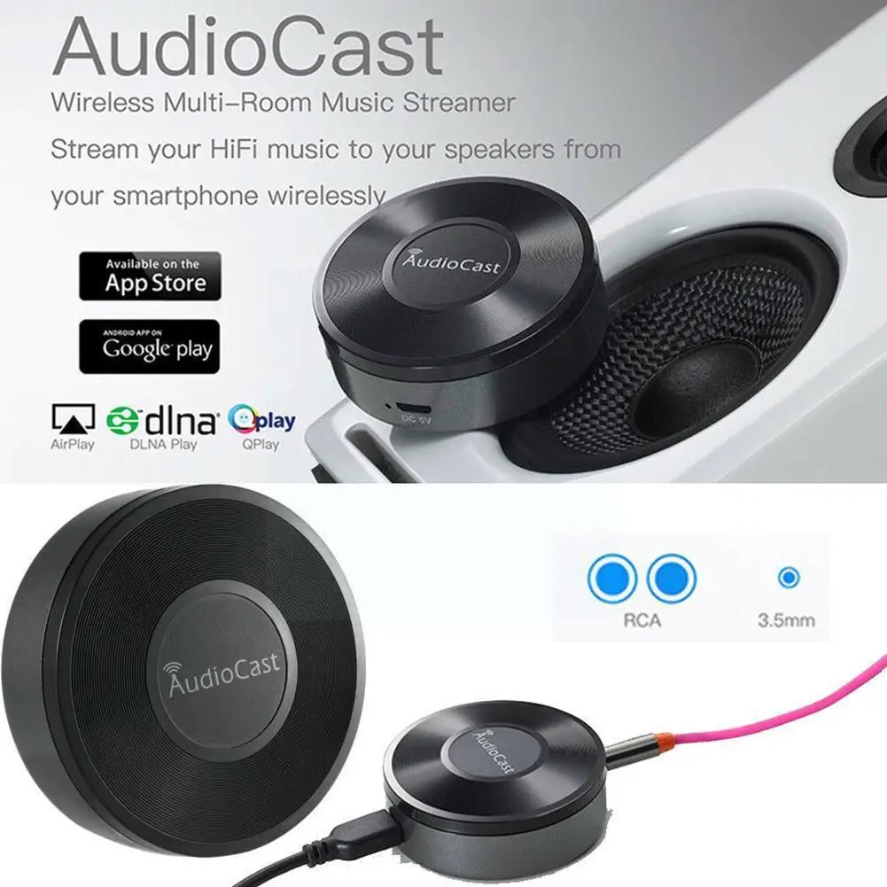 

Audiocast M5 For DLNA Airplay Adapter Wireless Wifi Audio For IOS Receiver Streamer Speaker Music Audio Connect Android Mus Z5J7