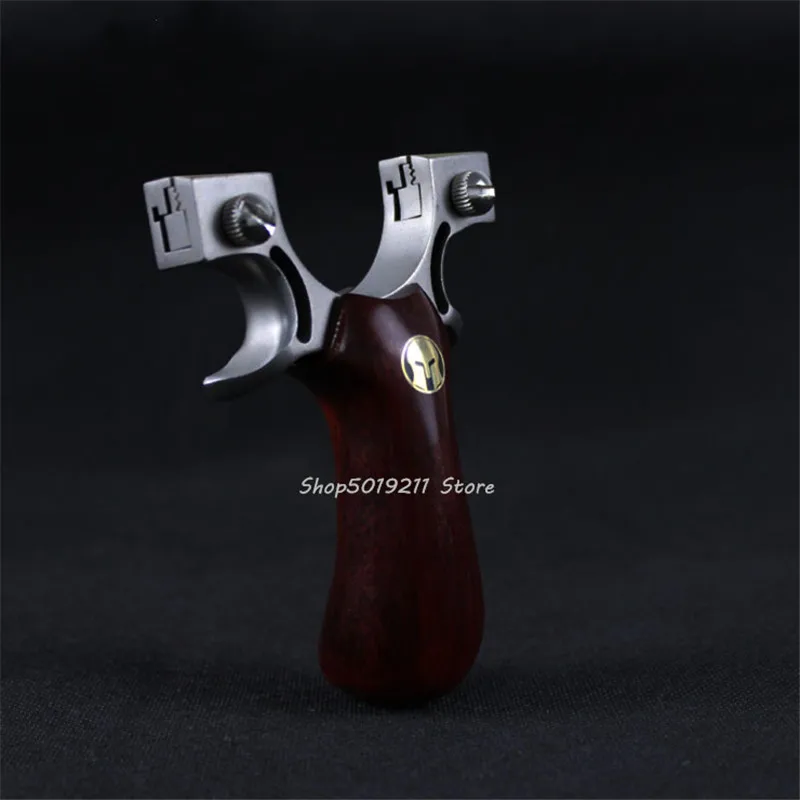 Рогатка охотничья мощная катапульта из нержавеющей стали + деревянная ручка с 1