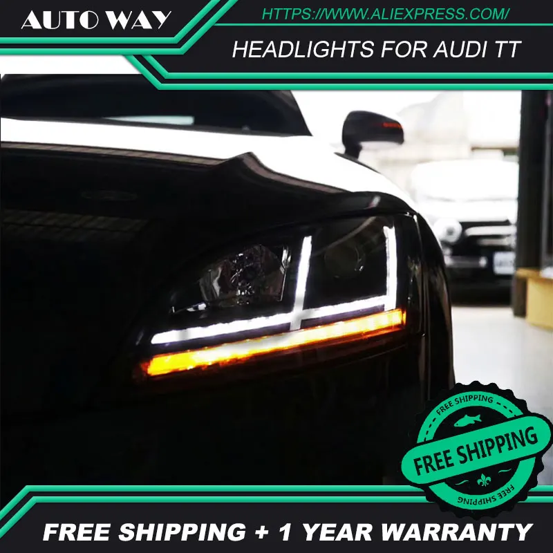 Автомобильный Стайлинг Головной фонарь чехол для Audi TT 2006 2014 lefar светодиодные фары