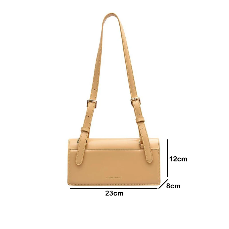 

Women Small Letter Bag Adjustable Single Shoulder Strap Crossbody Shoulder Bag 2020 New Fashion Solid Color Messenger Square Bag
