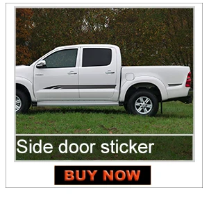 2 шт hilux боковые полосы Графический виниловый стикер для TOYOTA HILUX