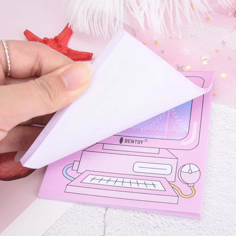 N Times Computer Game Model Paper Memo Pad Bookmark Stationery Pink Sticky Notepad Gift |