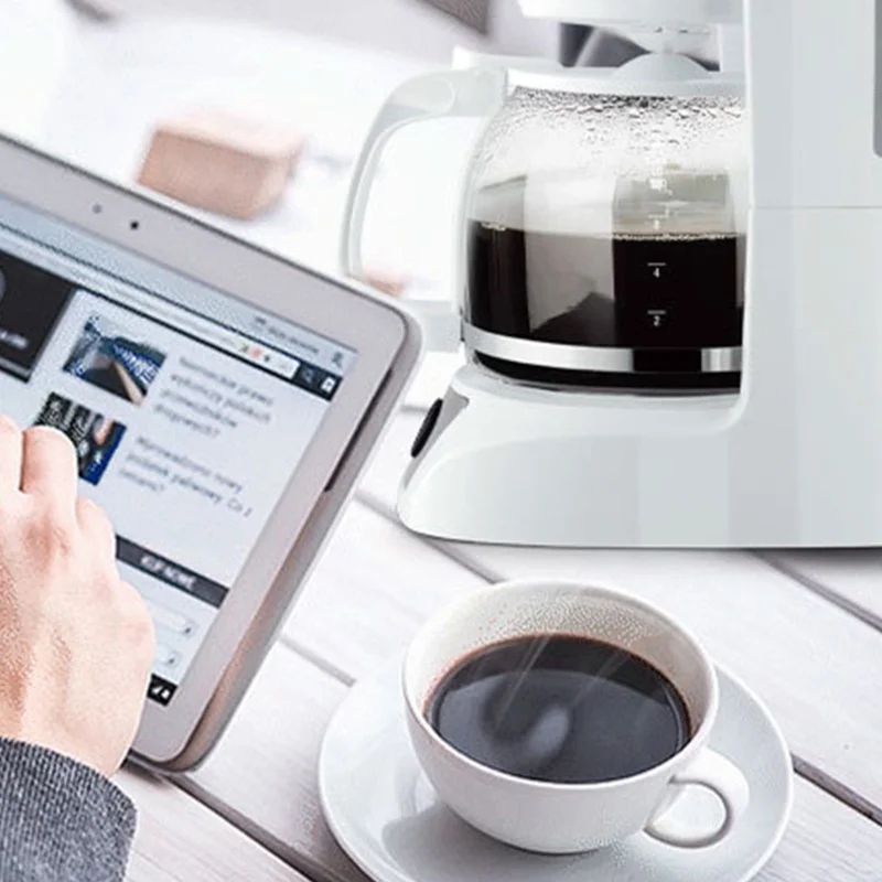 

Automatic Electric Coffee Machines 12 Cups 1.5L Espresso Coffee Machine Detachable Electric Foam Coffee Maker Kitchen Appliance