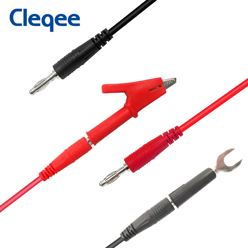 2/4 шт. двойной 4 мм банановый штекер мягкий домов на колесах испытательный кабель