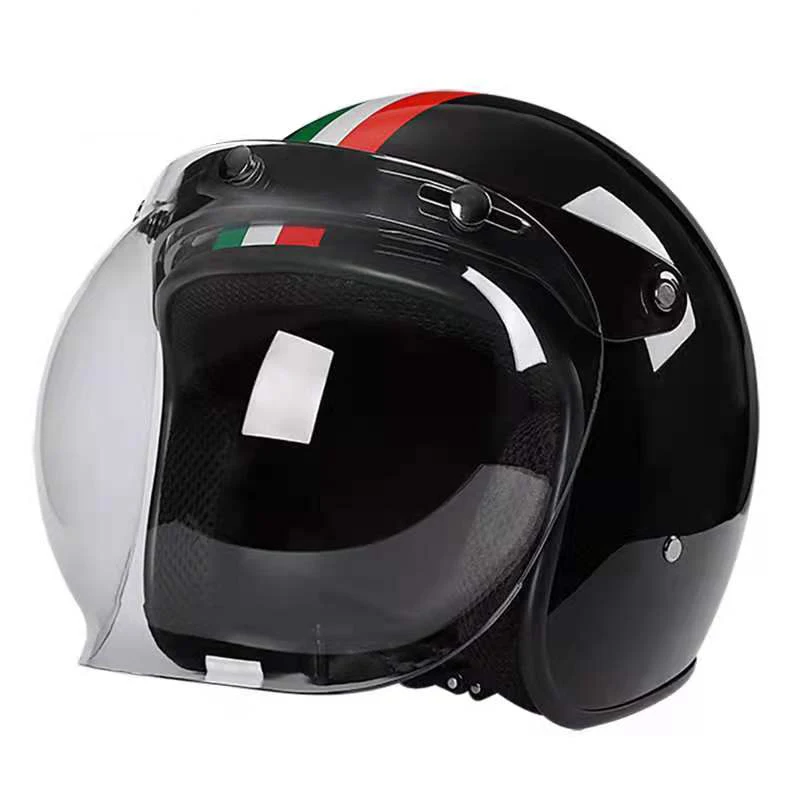 

Motorcycle Helmet Open Face Retro 3/4 Half Jet Vintage Pilot Casco Moto Capacete Mopeds Enduro MTB Vespa Scooter Cross Casque