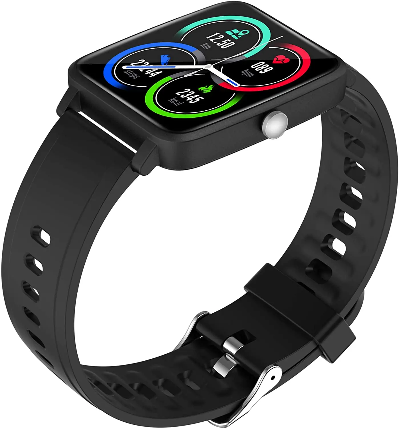 

Smart Watch Fitness Tracker Heart Rate Monitor Step Calorie Counter Sleep Monitor Music Control IP67 Water Resistant