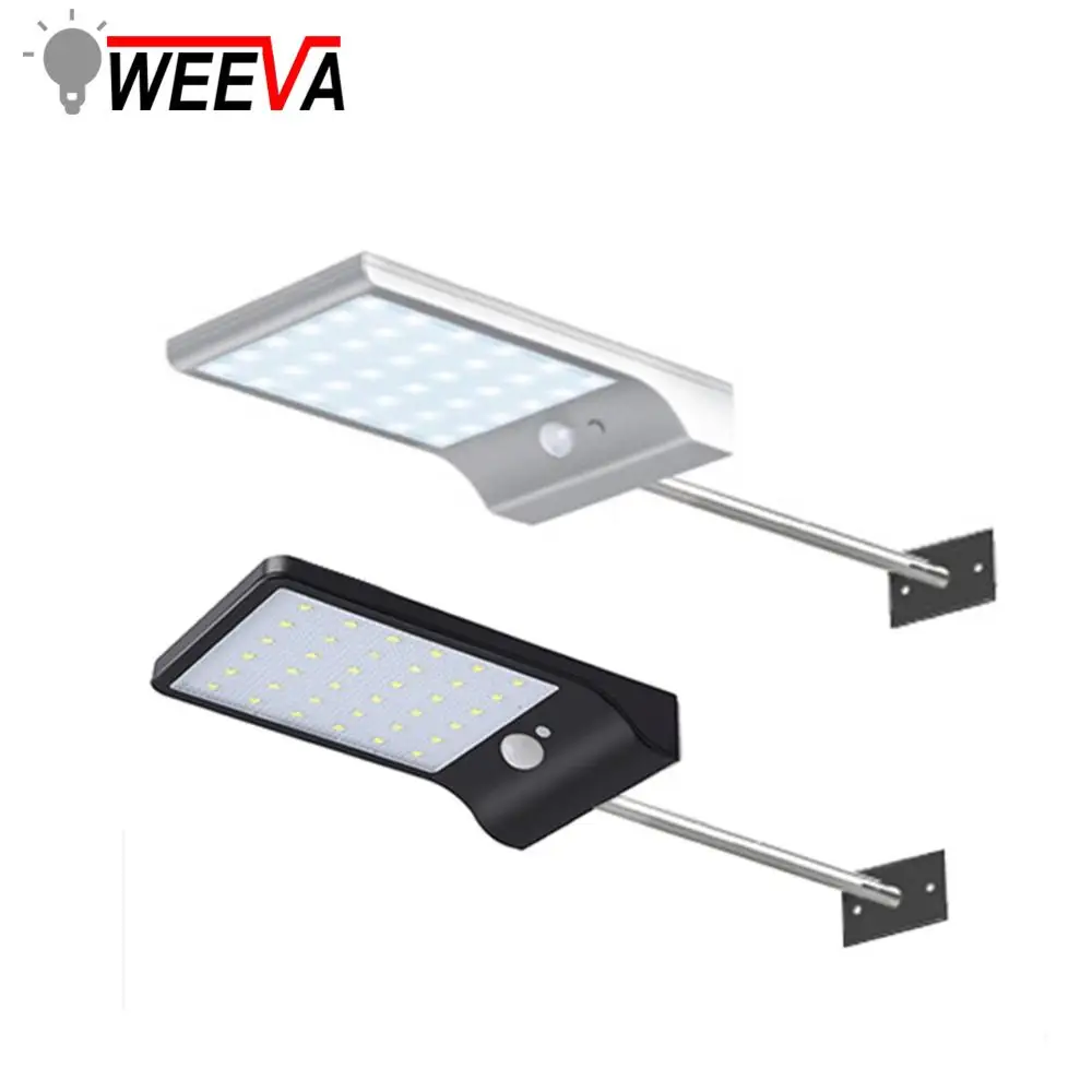 Уличный светодиодный светильник на солнечной батарее 36 светодиодов с датчиком