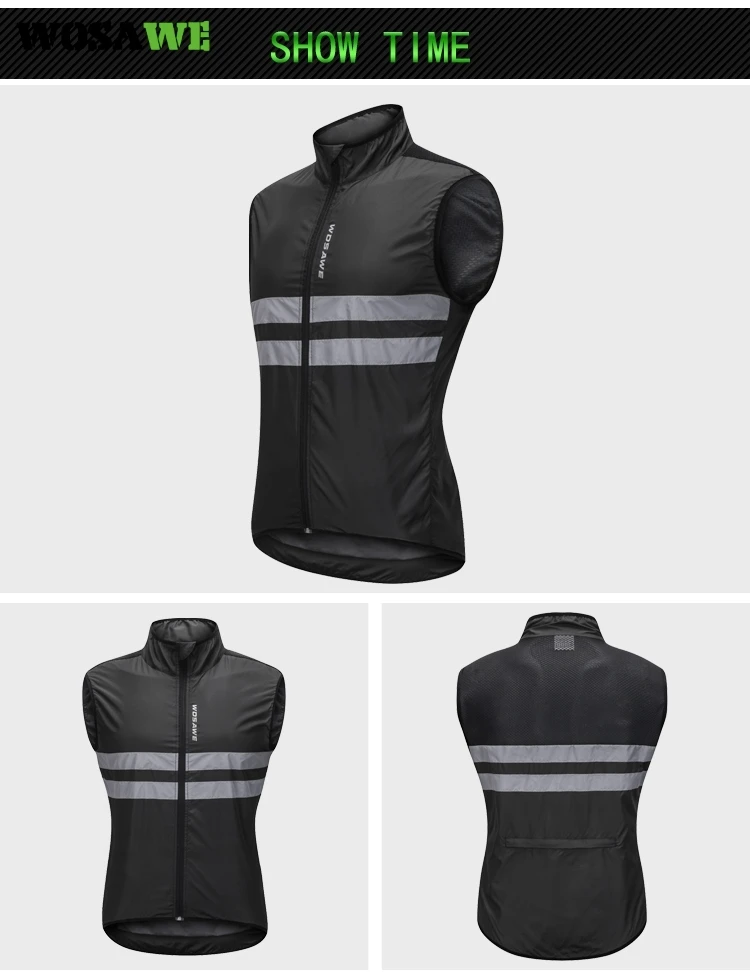 Женский жилет для велоспорта WOSAWE быстросохнущая Спортивная Светоотражающая