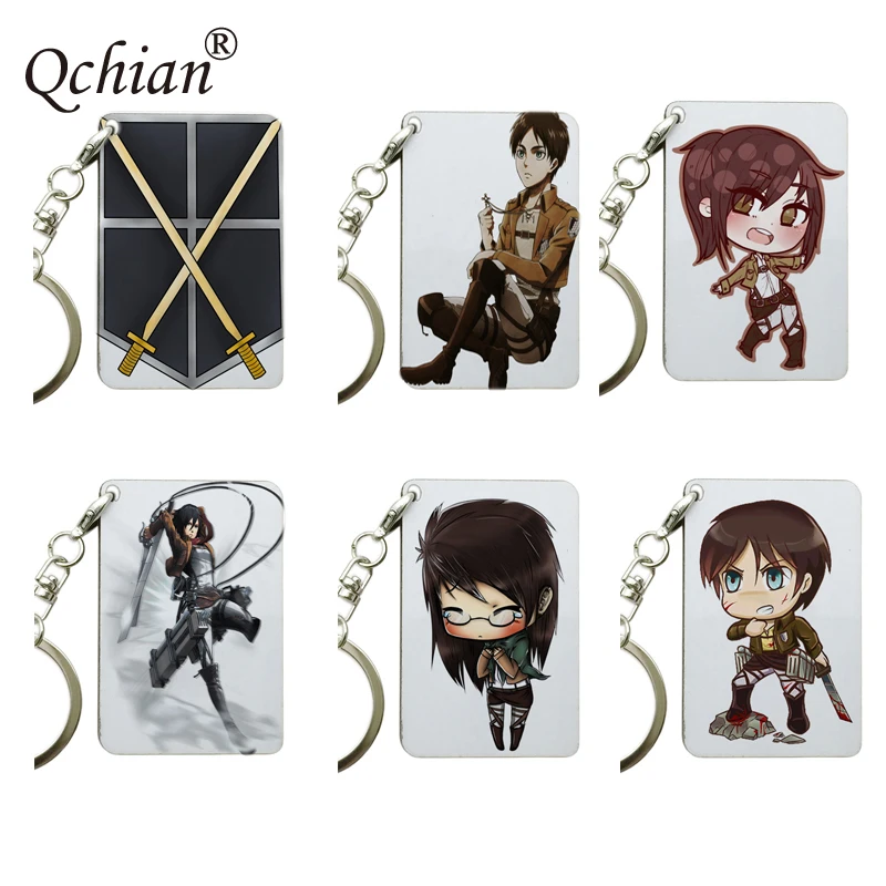 Брелок из серии атака на Титанов с изысканными изображениями очень красивая