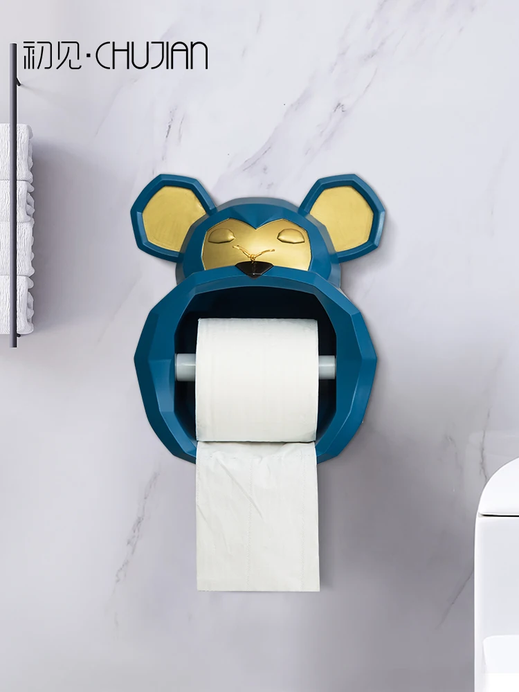 

Европейская креативная настенная стойка для туалетных принадлежностей, неперфорированная стойка для туалетных рулонов, современное персо...