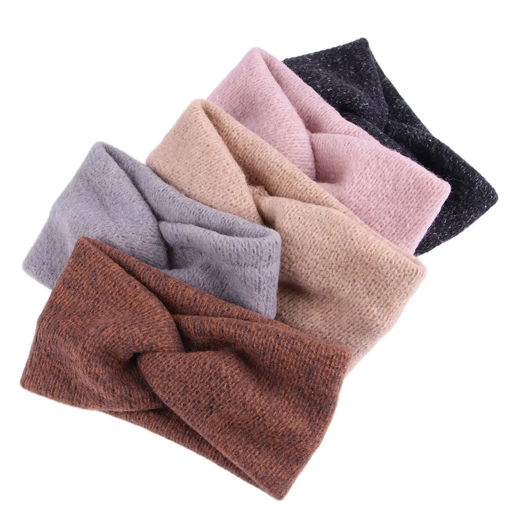 1 шт. Женская однотонная Детская повязка на голову для девочек широкая витая