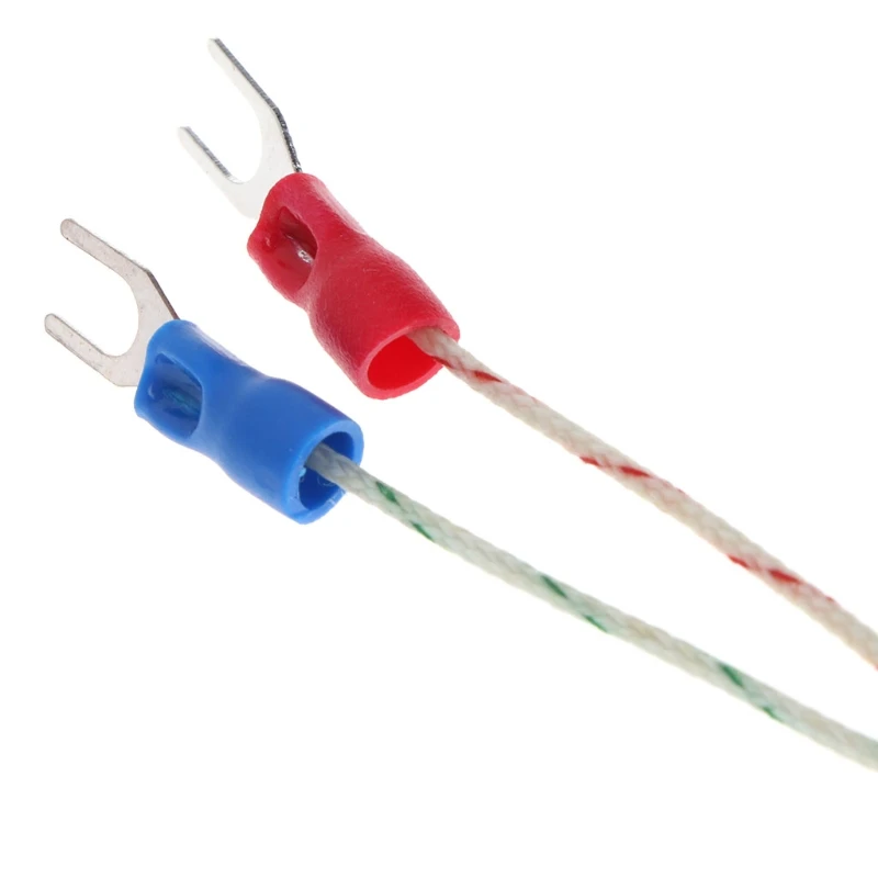 

2021 New K-Type Thermocouple Probe 1mm x 100mm 2-wires Temperature Sensors 2-Terminals 1m