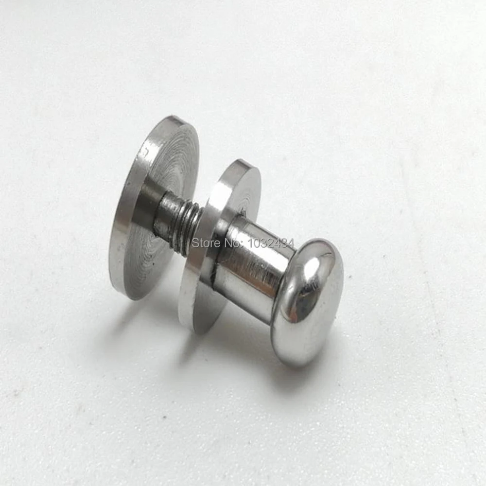 

500pcs/lot High Quality Solid Screw Nail Rivet Double Flat Head Belt/strap Rivets Luggage Jewelry Leather Metal Craft