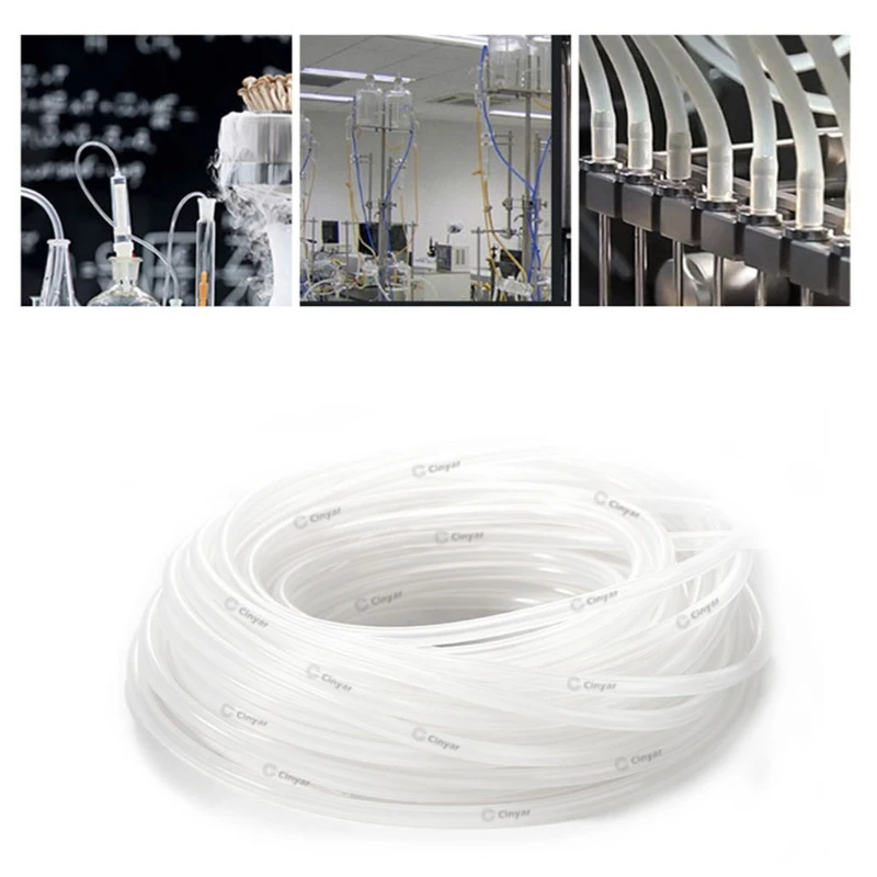 

67JE высокотемпературный пищевой чистый прозрачный силиконовый резиновый шланг, чистый силиконовый шланг для домашнего пивоварения, винный,...