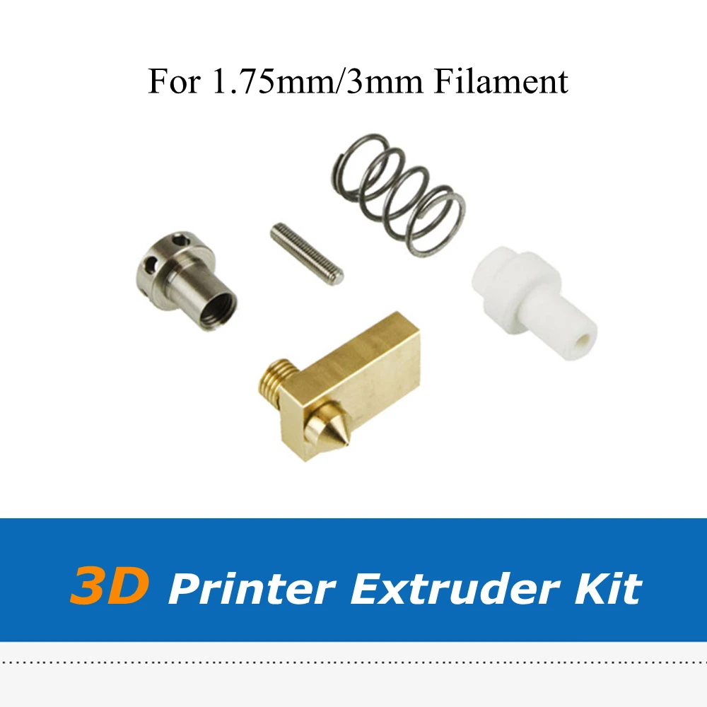 Full Set 1.75mm/3mm Extruder Hotend Kit With 3D Printing Nozzle 0.4mm For UM2 3D Printer Accessory loading=lazy