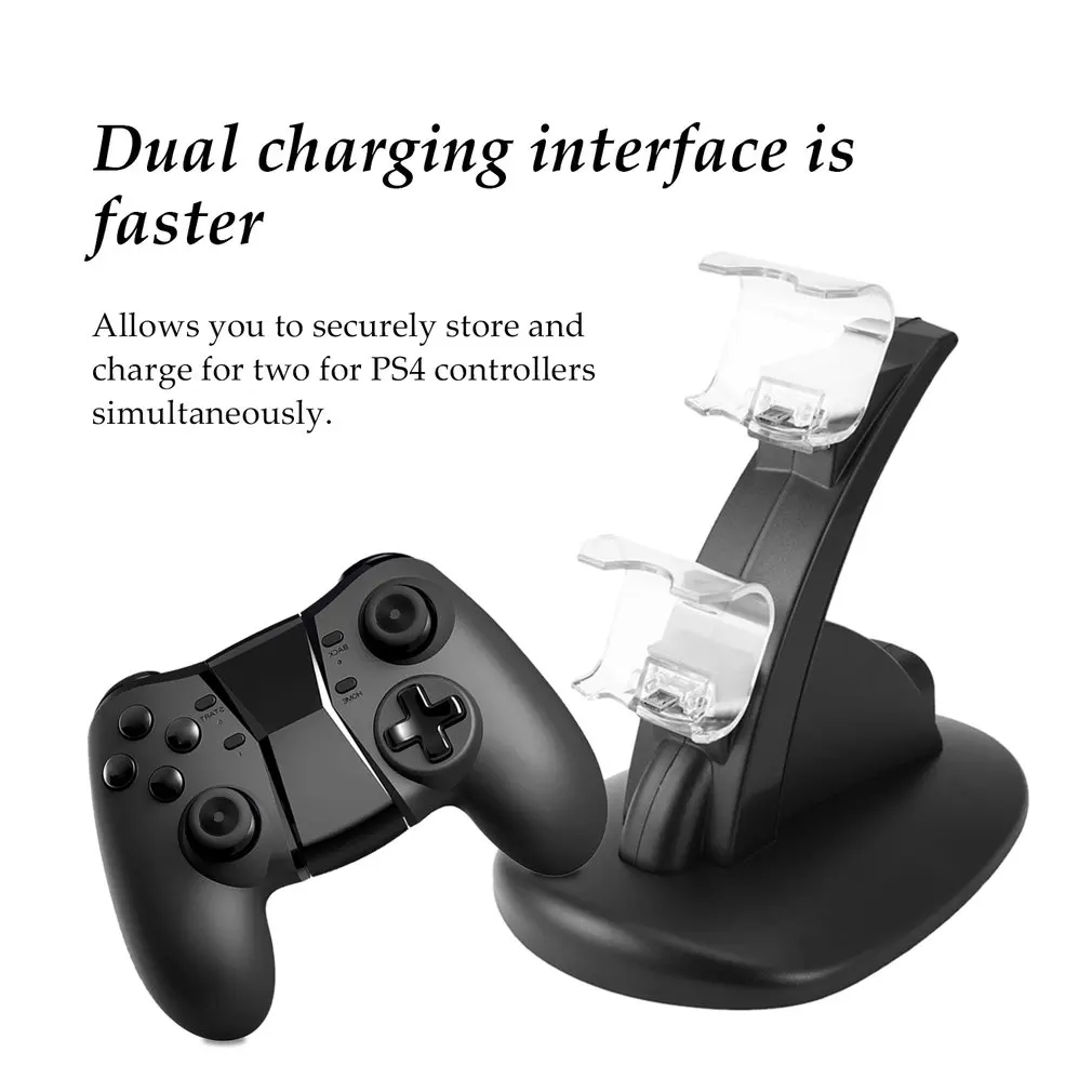 Светодиодный двойной usb зарядное устройство док станция крэдл для sony Playstation 4 PS4