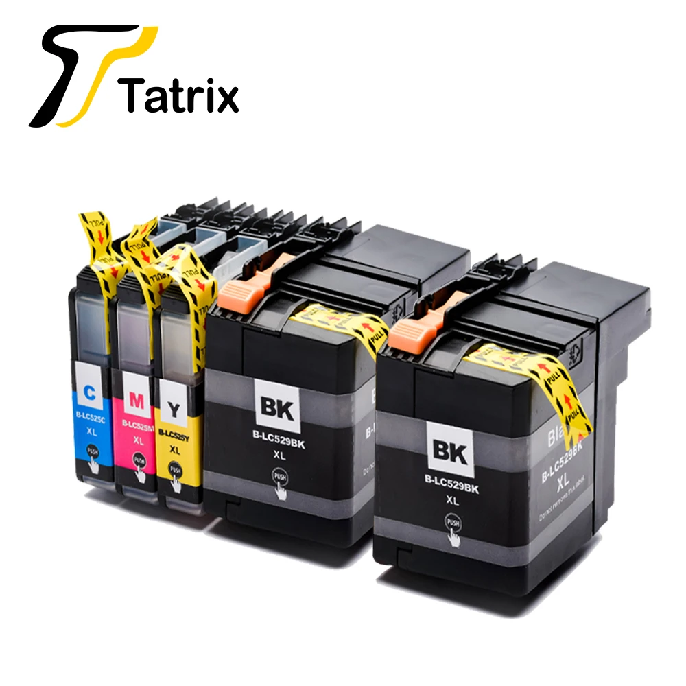 Чернильный картридж Tatrix совместимый с Brother LC529 LC525 подходит для принтера DCP J100