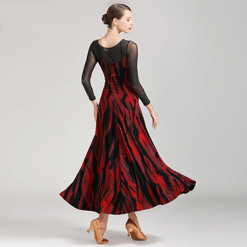 latin ballroom dress for dancing women dance flamenco practice wear foxtrot modern costumes | Тематическая одежда и