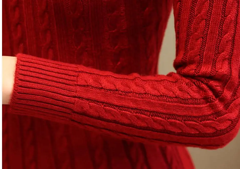 

2019 woman with New style fashion Long sleeve Set head High collar Sweater coat