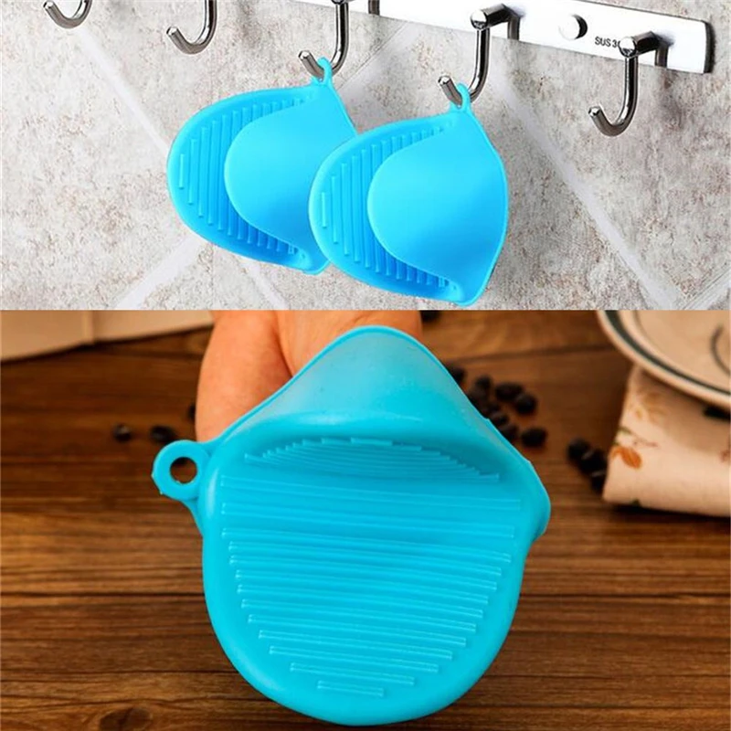 

1Pc Silicone Heat Resistant Gloves Clips Insulation Non Stick Anti-slip Pot Holder Clip Cooking Baking Oven Mitts Kitchen Bakin