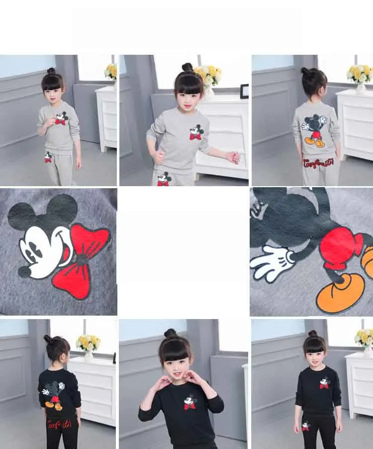 Костюм с Минни Маус футболка Микки Маусом Спортивная Повседневная Удобная
