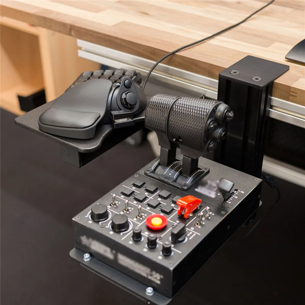 Утолщенная металлическая подставка для клавиатуры и мыши thrdmaster Hotas X56 VKB |