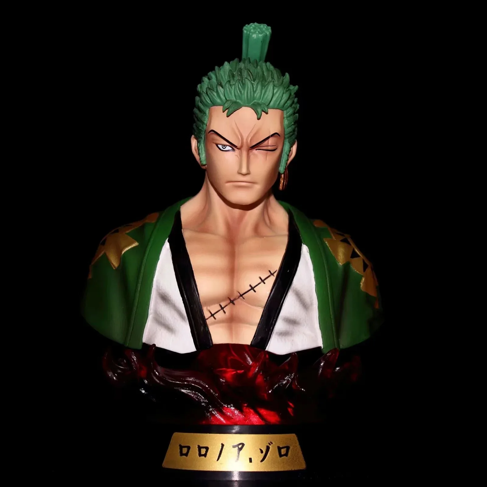 One Piece GK Roronoa Zoro кимоно версия грудь аниме экшн-фигурка модель 16 см Строительная