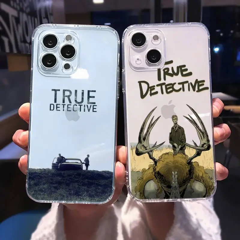 

HBO True Detective Phone Case For iphone 13 12 11 8 7 plus mini x xs xr pro max Transparent soft
