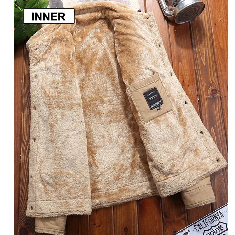 DIMUSI мужская зимняя куртка бомбер Повседневная флисовая Толстая теплая ветровка