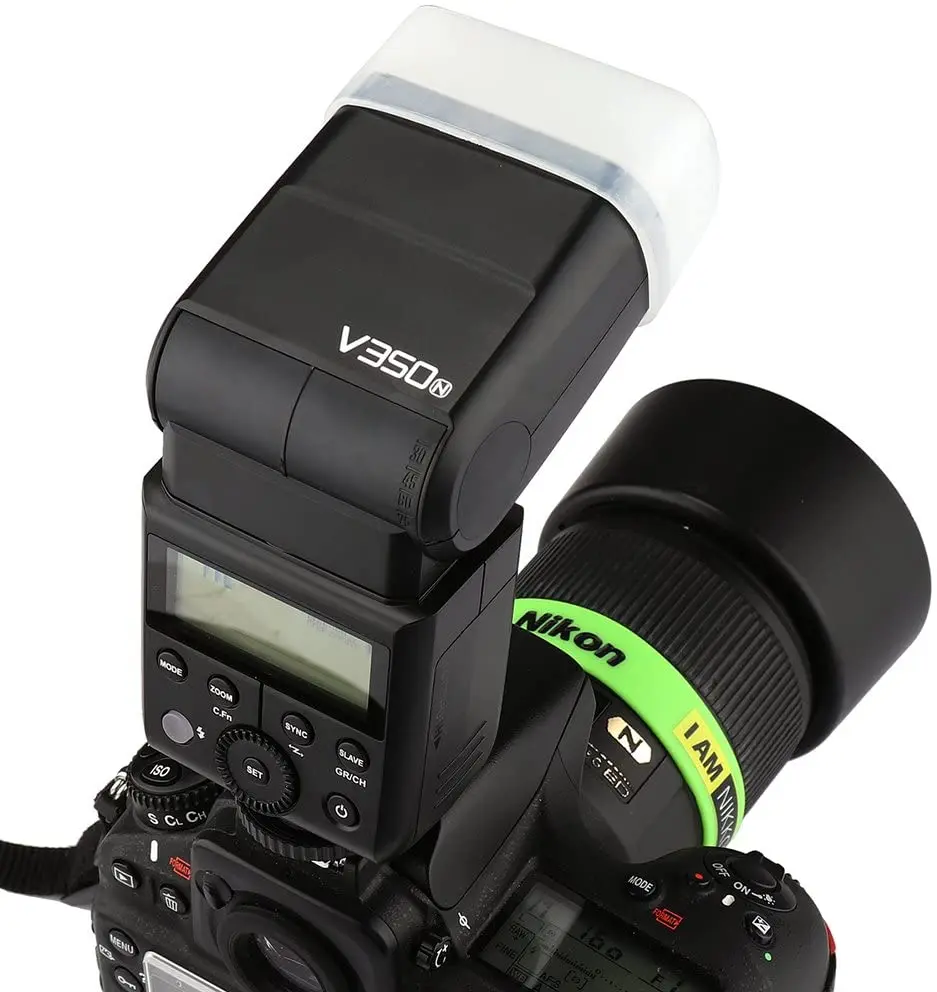 Фото GODOX V350N мини компактный размер 2,4G беспроводная вспышка для камеры TTL 1/8000s HSS литий-ионная аккумуляторная батарея для зеркальной камеры Nikon №3