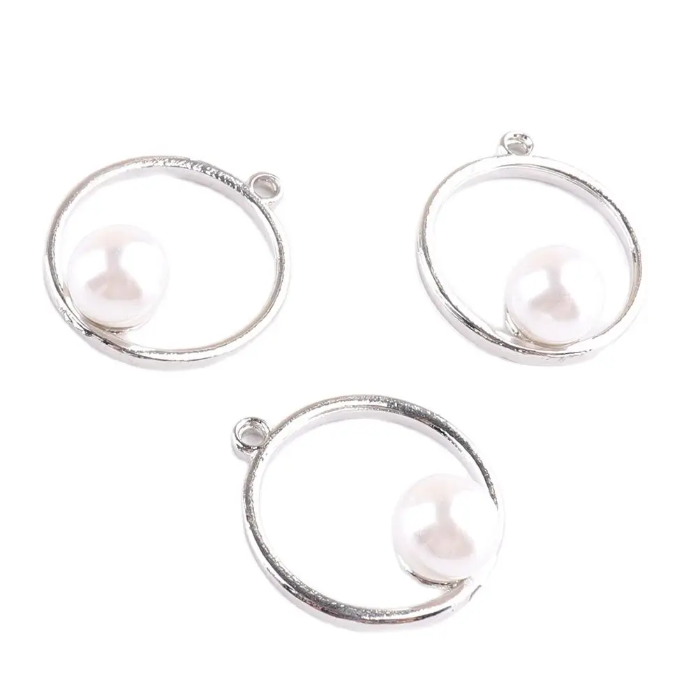 

Alloy Charm With Pearl Round Fashion Beads Pendants for DIY Craft Bracelet Necklace Earrings Jewelry Making Findings Handmade