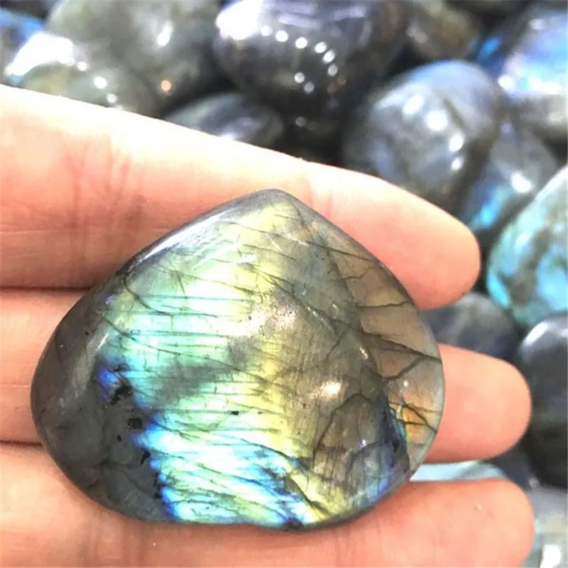 

Big Natural Polished Labradorite Hand Carved Heart-Shaped Healing Fengshui stones minerals gemstones wedding gifts for guests