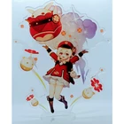 Прямая поставка, милая фигурка Genshin Impact Klee, акриловая подставка, модель, настольное украшение, персонаж аниме, 2D стоящая фигурка, оптовая продажа