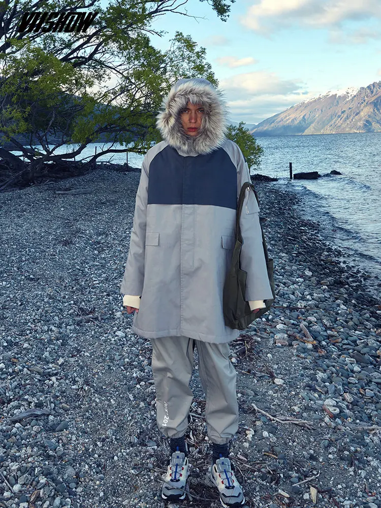 VIISHOW мужская зимняя куртка, брендовая парка, мужская серая манто Homme Hiver,, зимняя мужская куртка для мужчин, Veste Homme Hiver MC2085184