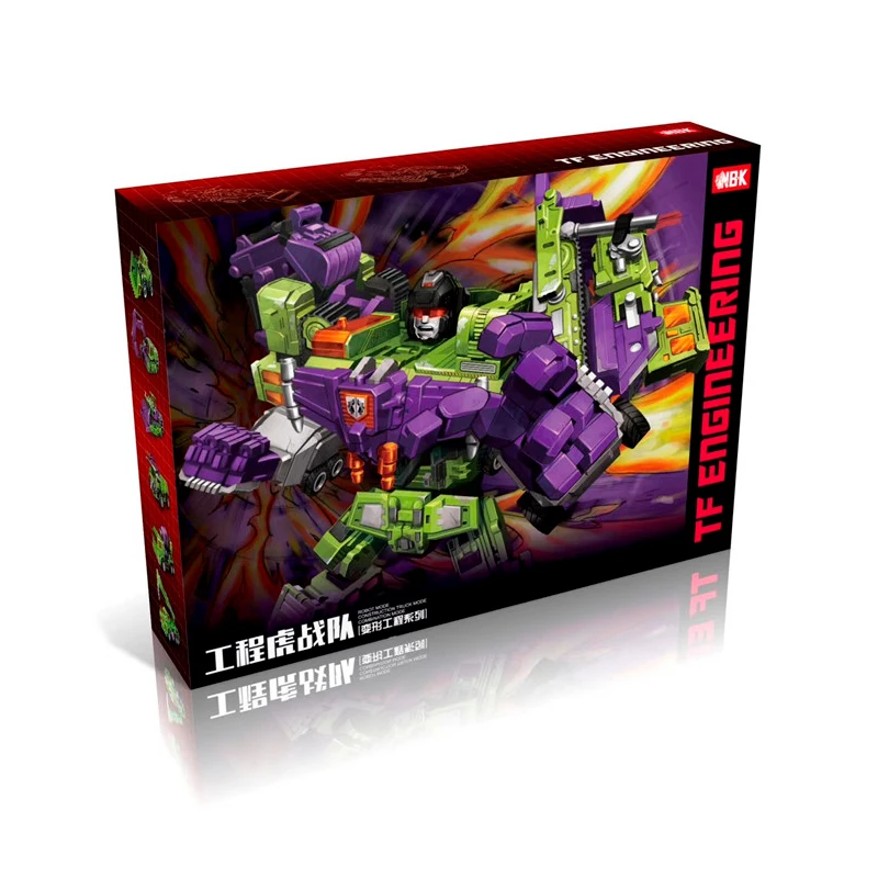NBK 3349 игрушка-трансформер девастатор 6 в 1 комбайнер робот экшн-фигурки модель ABS 42