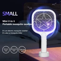 3000v electric mosquito racket swatter with uv lamp usb rechargeable mosquito killer fly swatter bug zapper insects killer trap