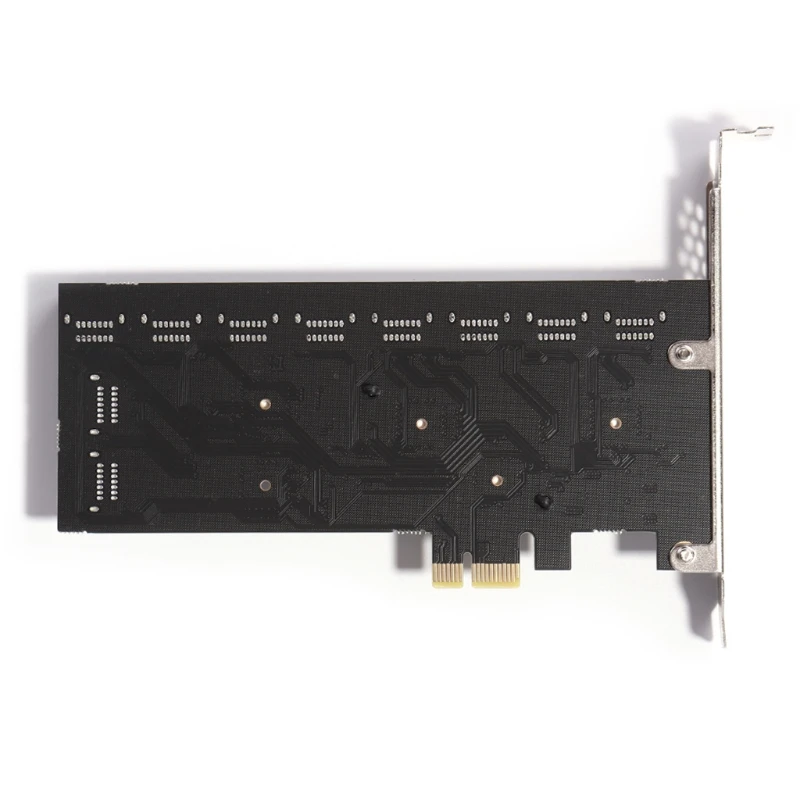 q1jf pcie1x to sata iii 16 port expansion card sata 3 0 6gbps converter board supports large capacity hard drives and ssds free global shipping