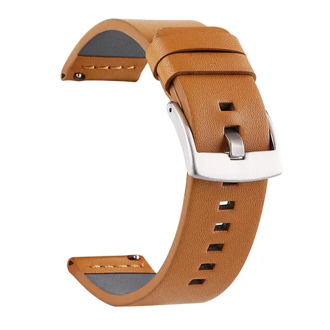 Ремешок сменный из натуральной кожи для наручных часов Huawei Watch GT, быстросъемный браслет для Samsung Galaxy Watch 42 46 мм, 20 мм 22 мм