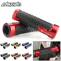 motorcycle hand grips cnc aluminum rubber gel handle grip for kymco exciting downtown like 150 180 ct250 ak550