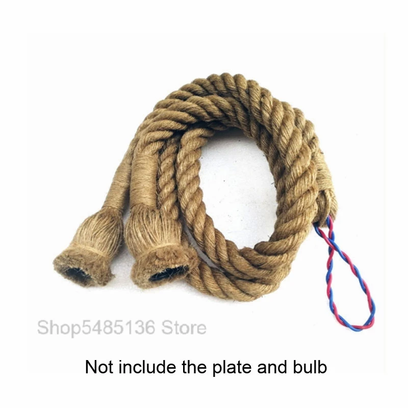 Vintage Hemp Rope Pendant Lights Bar Retro Industrial Loft Decor Dining Room Rattan Hanging Lamp Bedroom Kitchen Light Fixtures |