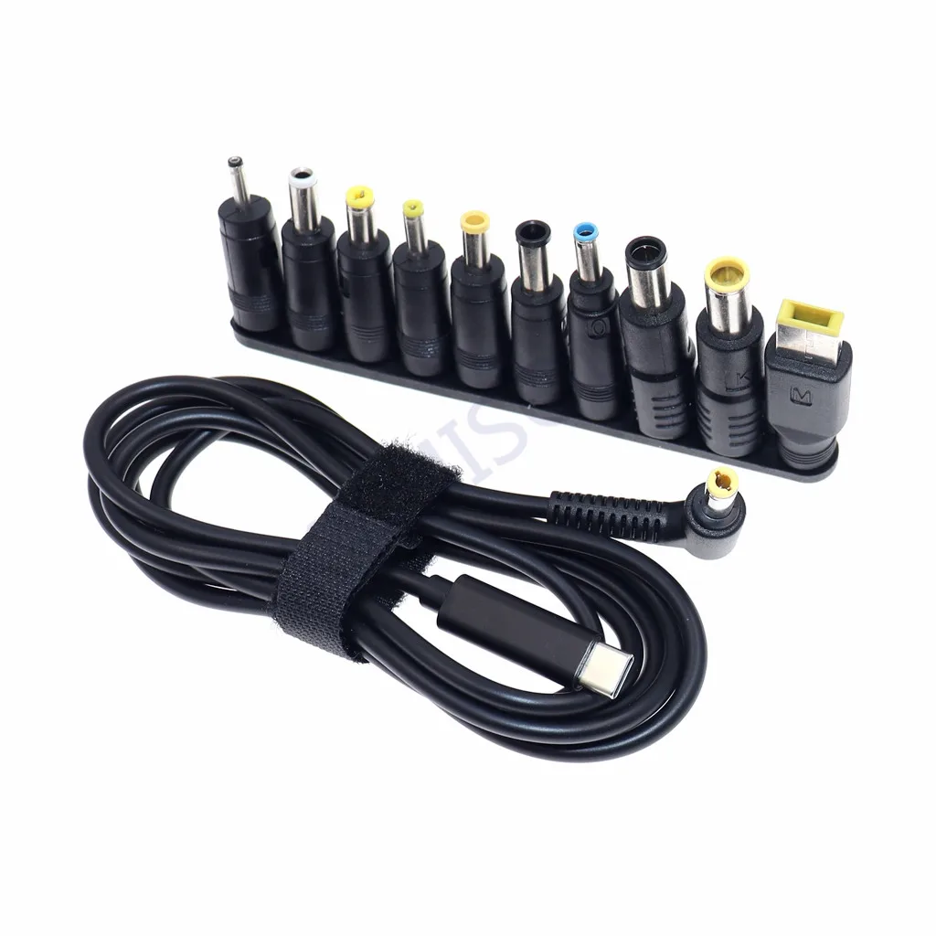 

Laptop Power Adapter Connector Dc Plug USB Type C male to Universal Male Jack Converter for Lenovo for Asus Notebook Charger