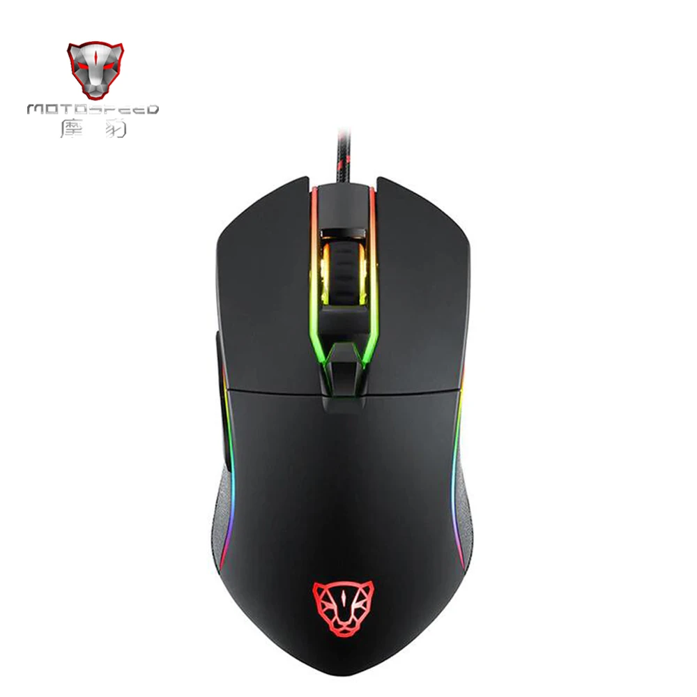 Motospeed V30 3500 DPI USB Проводная профессиональная игровая мышь RGB подсветка 6 кнопок