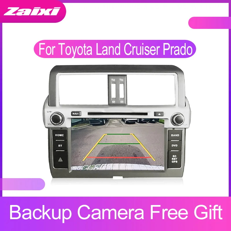 Автомагнитола ZaiXi мультимедийный видеоплеер на Android с GPS для Toyota Land Cruiser Prado 150 2014