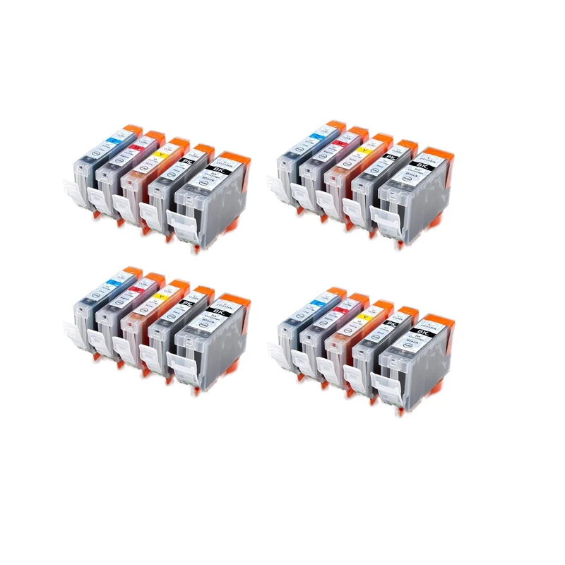 Совместимый чернильный картридж CISSPLAZA 5PK для Canon PIXMA IP4300 IP4500 IP4500X IP5200 IP5200R IP5300 MP500 MP600