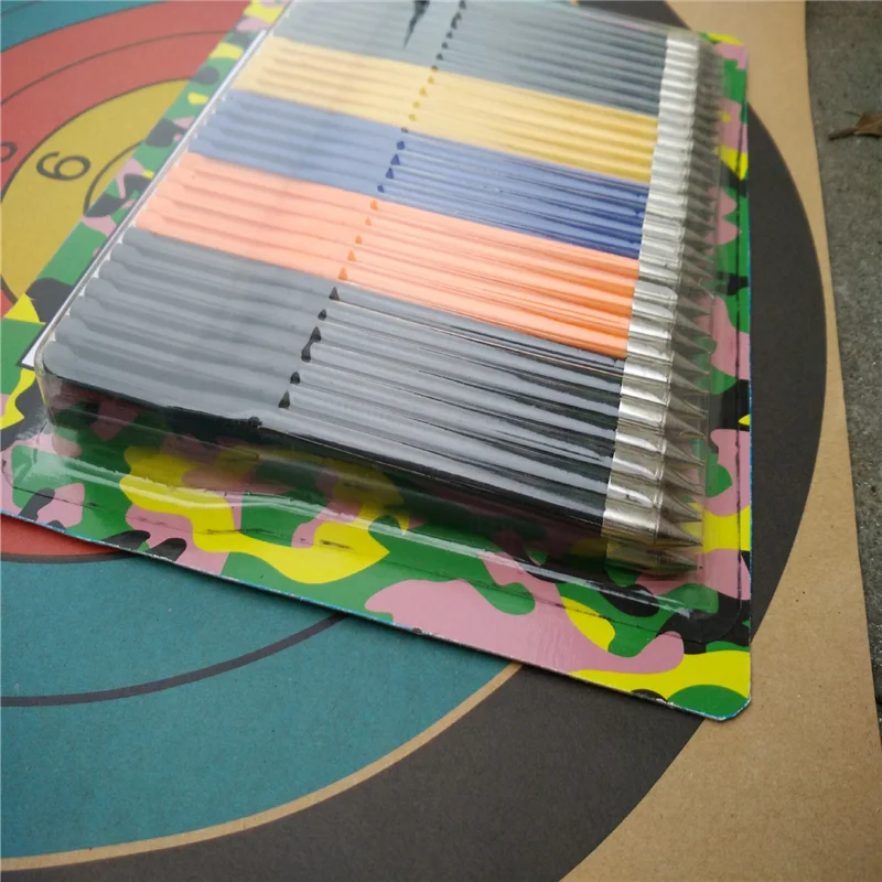 12 шт./лот, стрела для стрельбы из лука, арбалет, стрела для стрельбы, стальная стрела, стрела для стрельбы, тактическое дерево, Военные Аксессуары 16 см